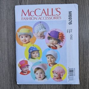NEW McCall's M6976 Infants' Hats Pattern